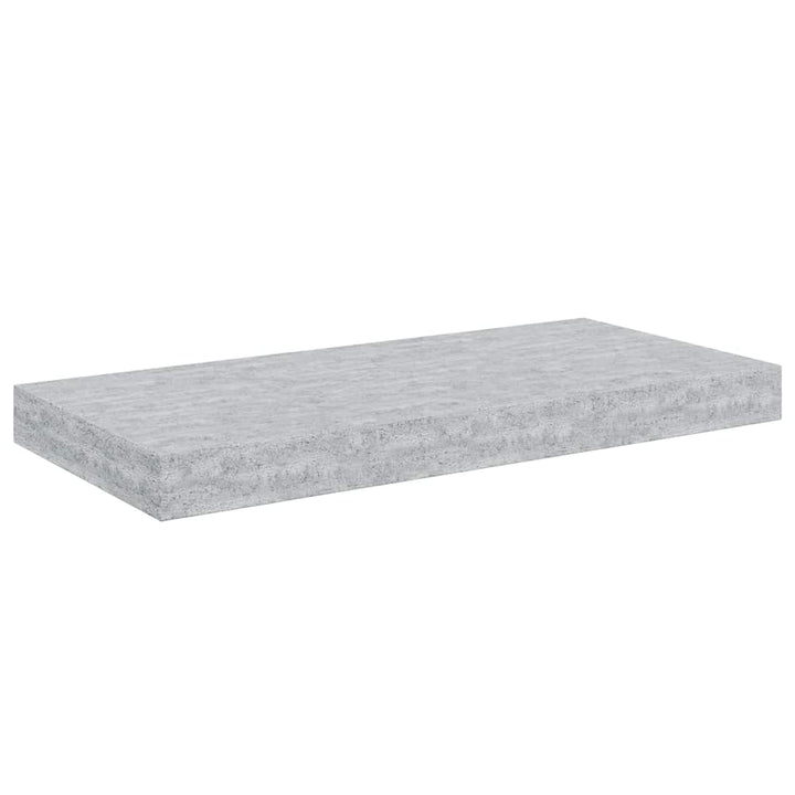væghylder 2 stk. 50x23x3,8 cm MDF betongrå