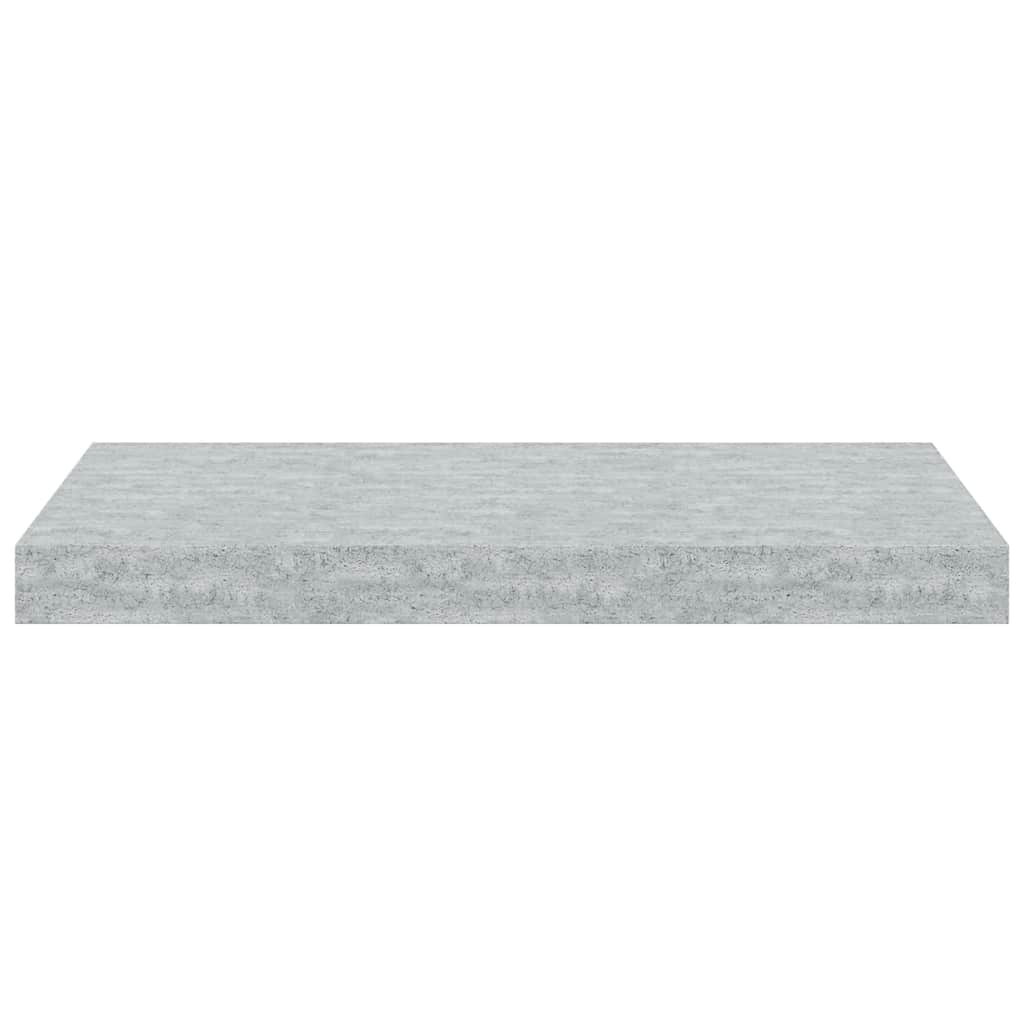 væghylder 2 stk. 50x23x3,8 cm MDF betongrå