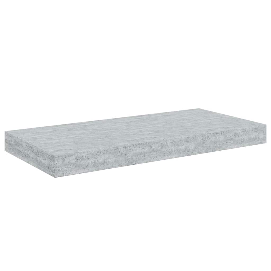 væghylder 4 stk. 50x23x3,8 cm MDF betongrå