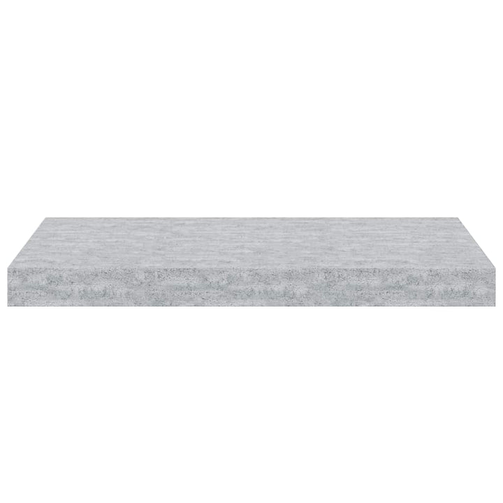 væghylder 4 stk. 50x23x3,8 cm MDF betongrå