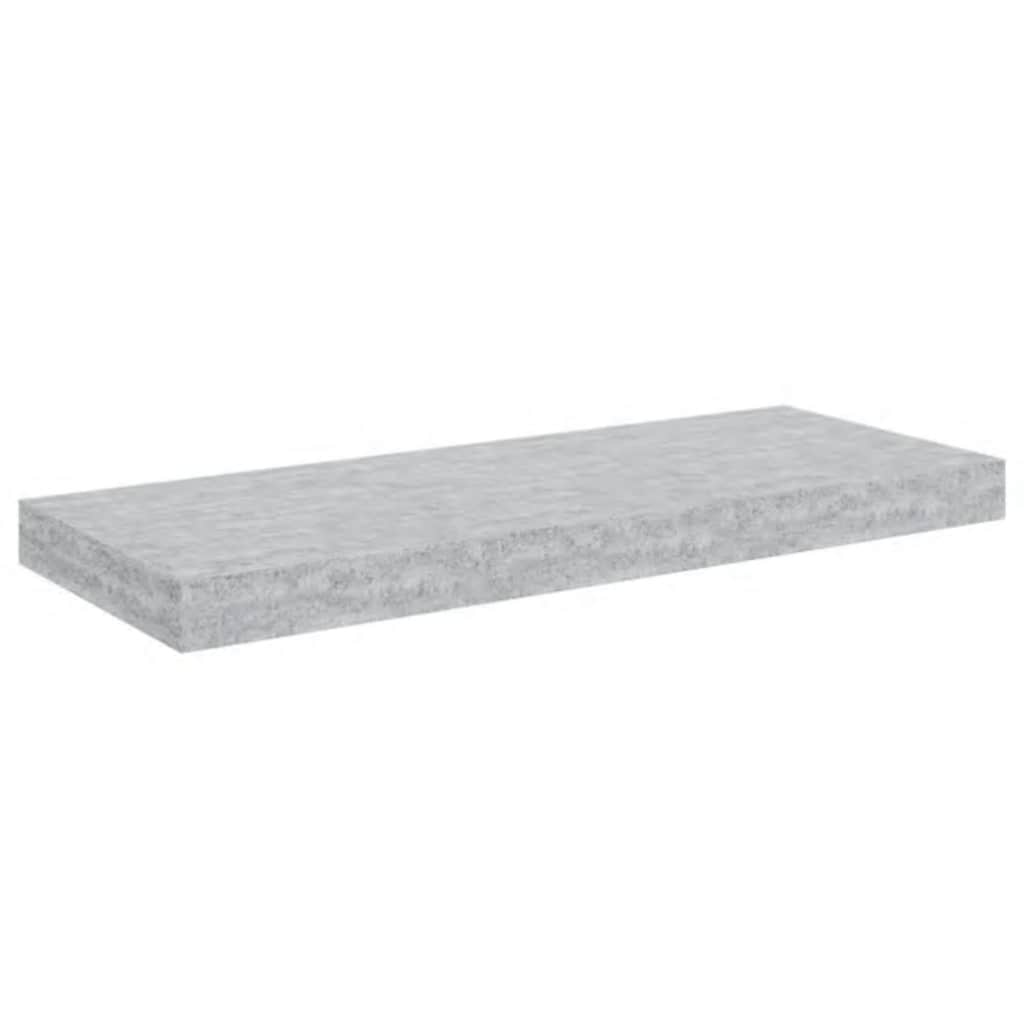 væghylde 60x23,5x3,8 cm MDF betongrå
