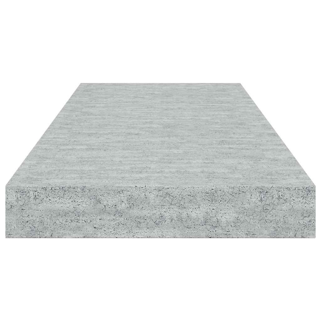 væghylde 60x23,5x3,8 cm MDF betongrå