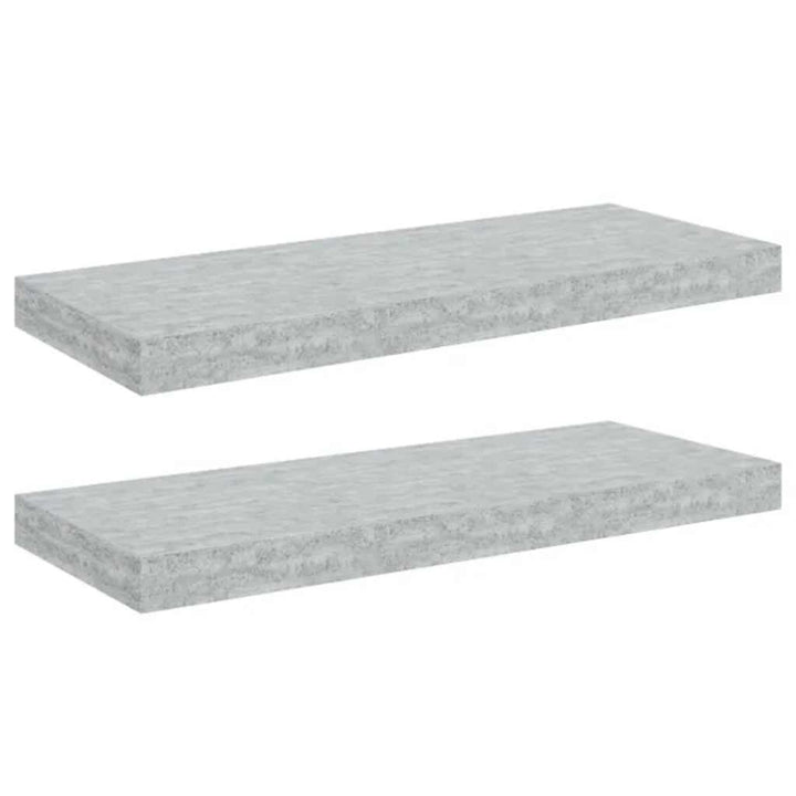væghylder 2 stk. 60x23,5x3,8 cm MDF betongrå
