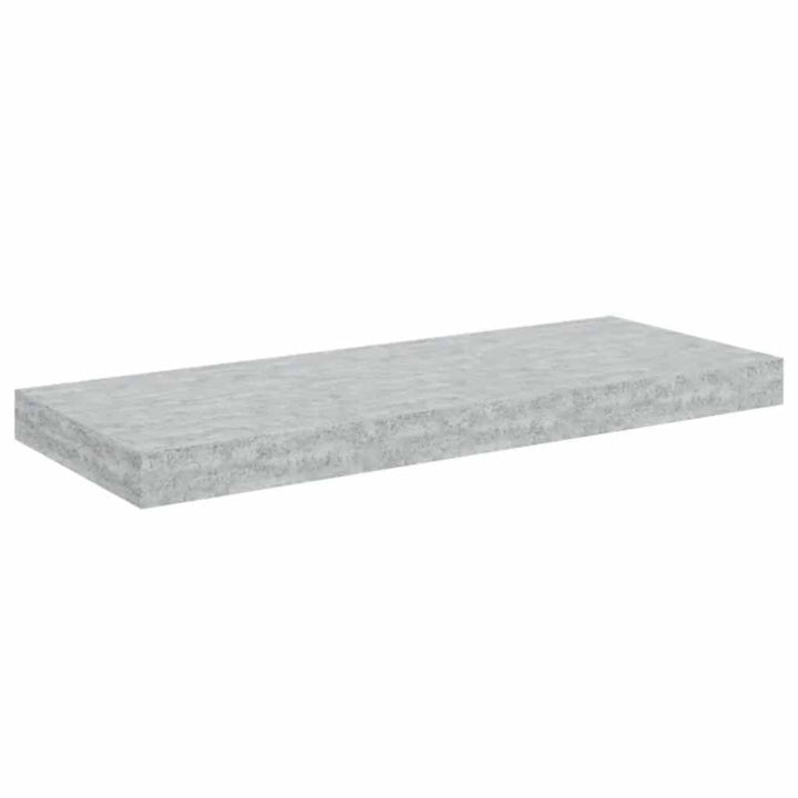 væghylder 4 stk. 60x23,5x3,8 cm MDF betongrå