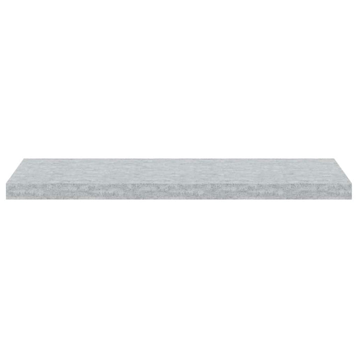 væghylde 80x23,5x3,8 cm MDF betongrå