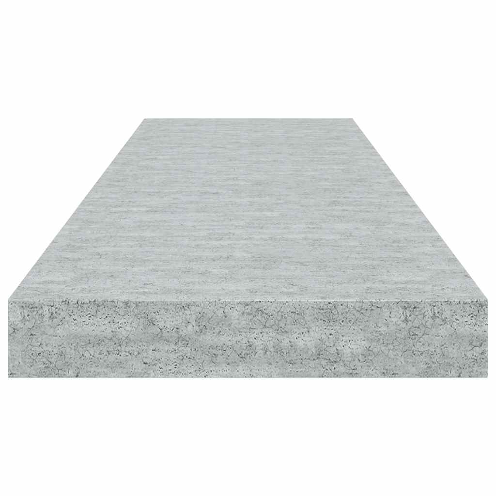 væghylde 80x23,5x3,8 cm MDF betongrå