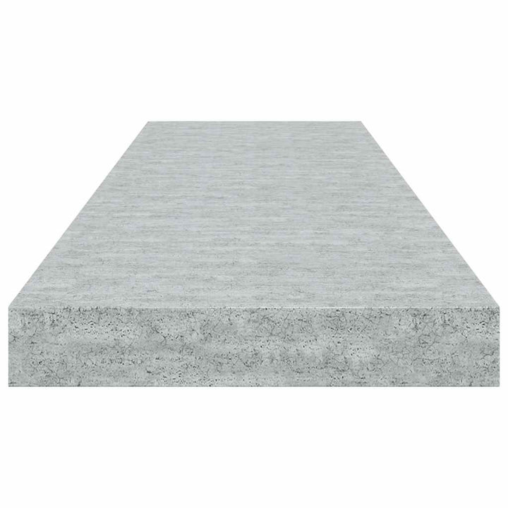 væghylde 80x23,5x3,8 cm MDF betongrå