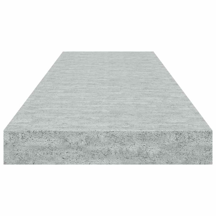 væghylder 2 stk. 80x23,5x3,8 cm MDF betongrå