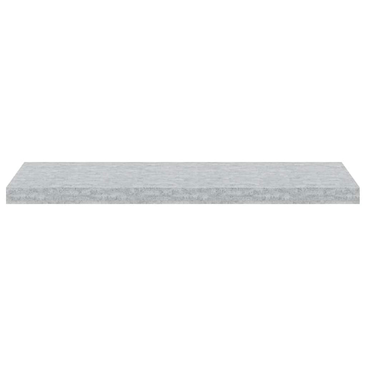 væghylder 4 stk. 80x23,5x3,8 cm MDF betongrå
