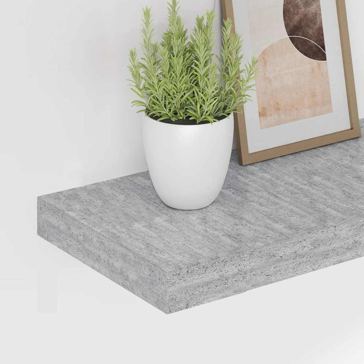 svævehylde 90x23,5x3,8 cm MDF betongrå