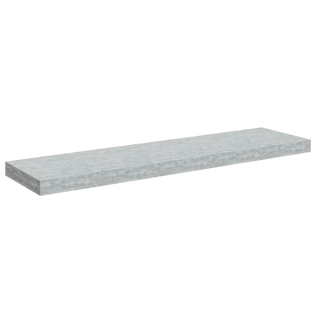 svævehylder 2 stk. 90x23,5x3,8 cm MDF betongrå