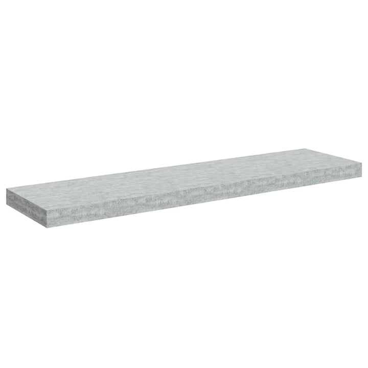 svævehylder 2 stk. 90x23,5x3,8 cm MDF betongrå