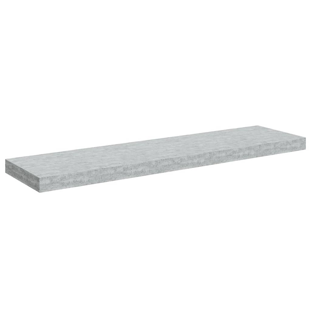 svævehylder 4 stk. 90x23,5x3,8 cm MDF betongrå