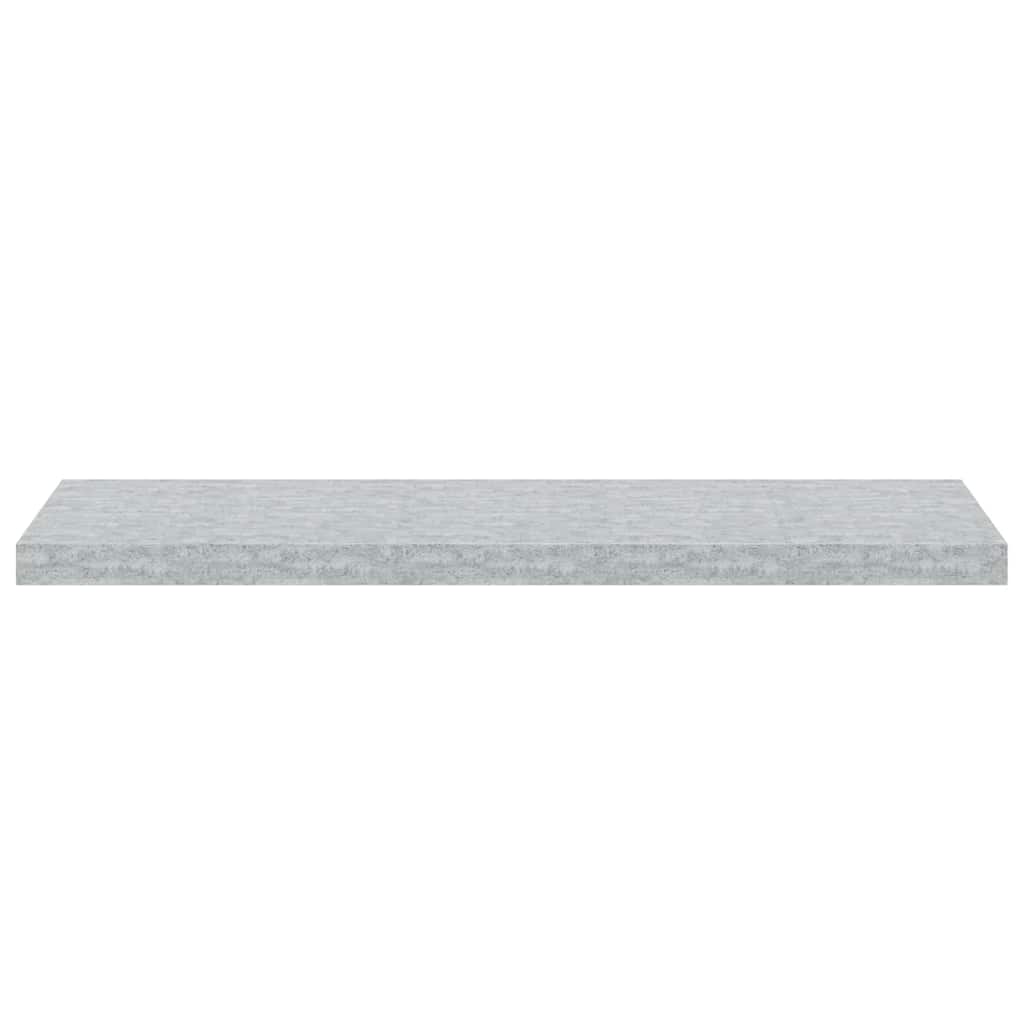 svævehylder 4 stk. 90x23,5x3,8 cm MDF betongrå