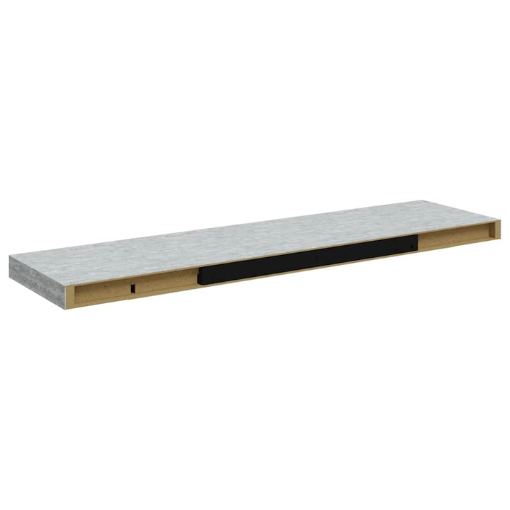 svævehylder 4 stk. 90x23,5x3,8 cm MDF betongrå