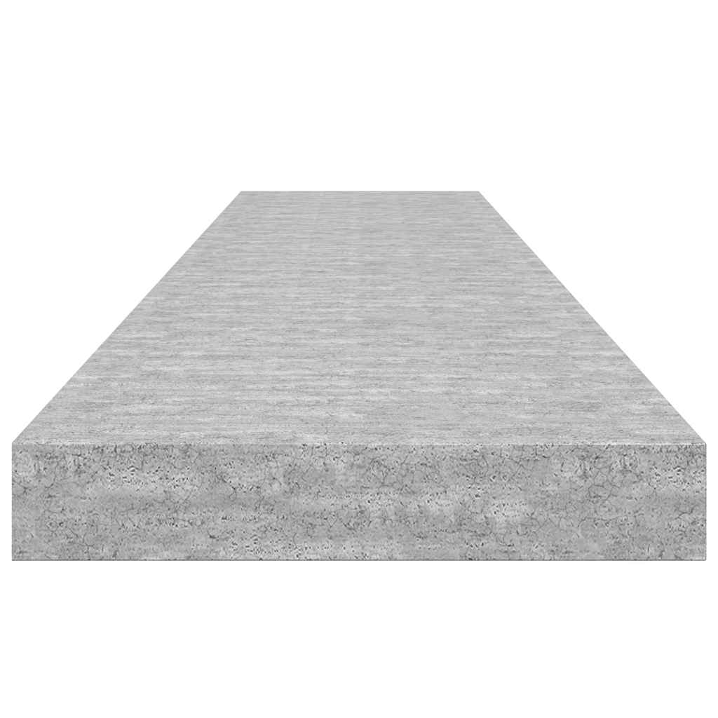 væghylde 120x23,5x3,8 cm MDF betongrå