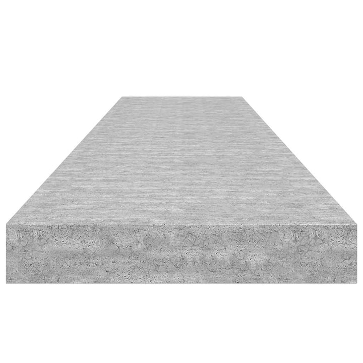 væghylde 120x23,5x3,8 cm MDF betongrå