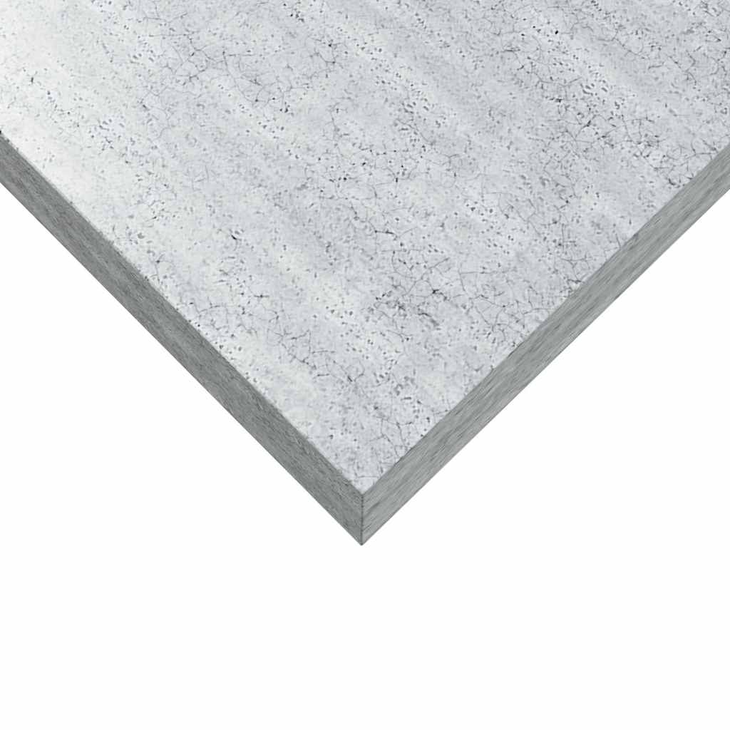 væghylder 2 stk. 120x23,5x3,8 cm MDF betongrå