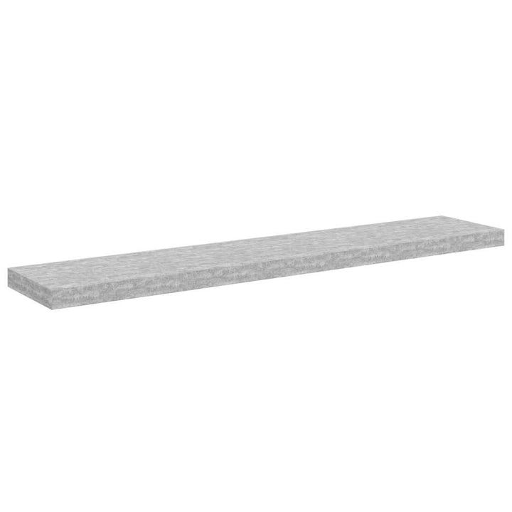væghylder 2 stk. 120x23,5x3,8 cm MDF betongrå