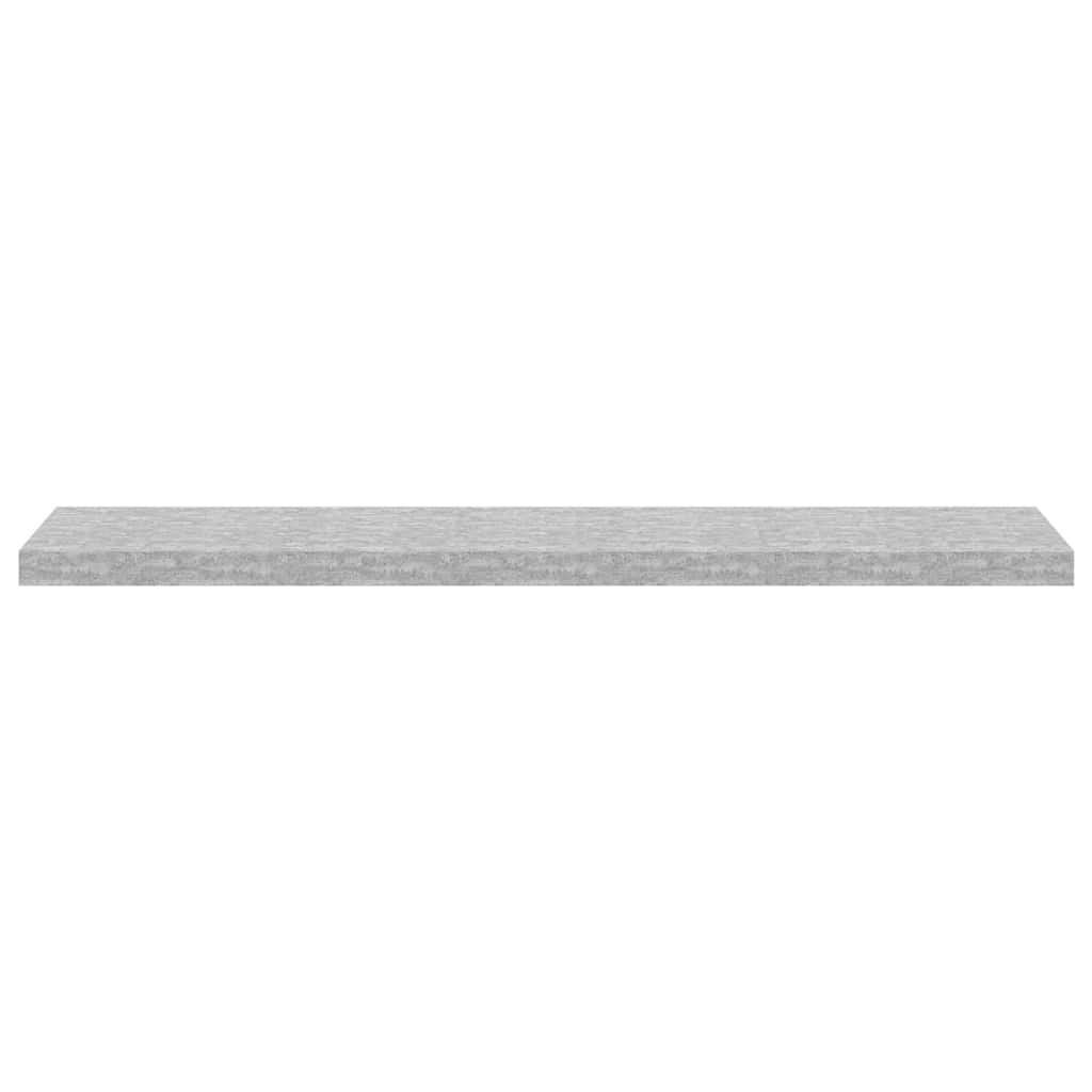 væghylder 4 stk. 120x23,5x3,8 cm MDF betongrå