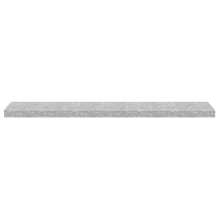 væghylder 4 stk. 120x23,5x3,8 cm MDF betongrå