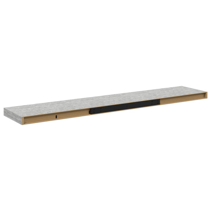 væghylder 4 stk. 120x23,5x3,8 cm MDF betongrå