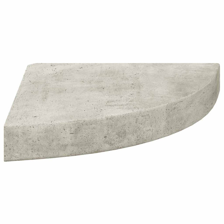 hjørnehylder 2 stk. 25x25x3,8 cm MDF betongrå