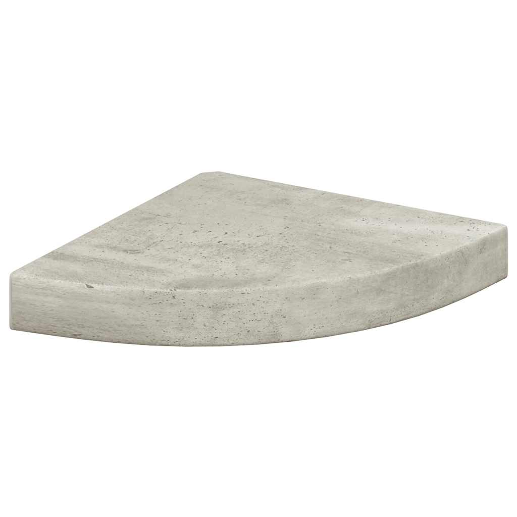 hjørnehylder 4 stk. 25x25x3,8 cm MDF betongrå