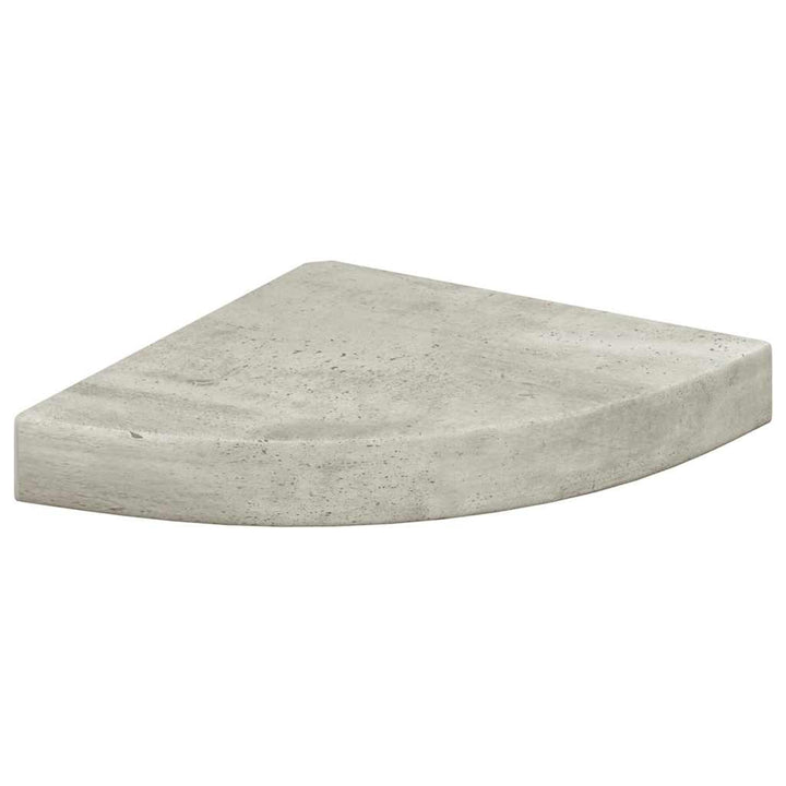 hjørnehylder 4 stk. 25x25x3,8 cm MDF betongrå