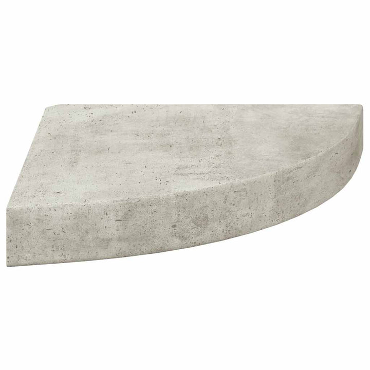 hjørnehylder 4 stk. 25x25x3,8 cm MDF betongrå