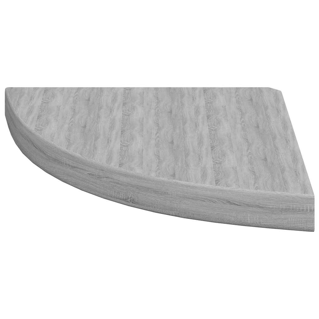 hjørnehylder 2 stk. 35x35x3,8 cm MDF betongrå