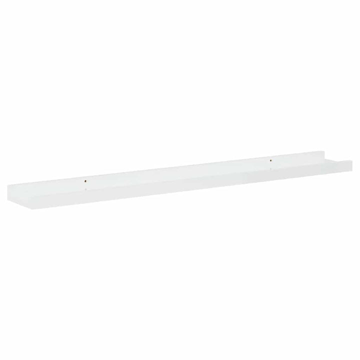 væghylder 2 stk. 80x9x3 cm hvid højglans