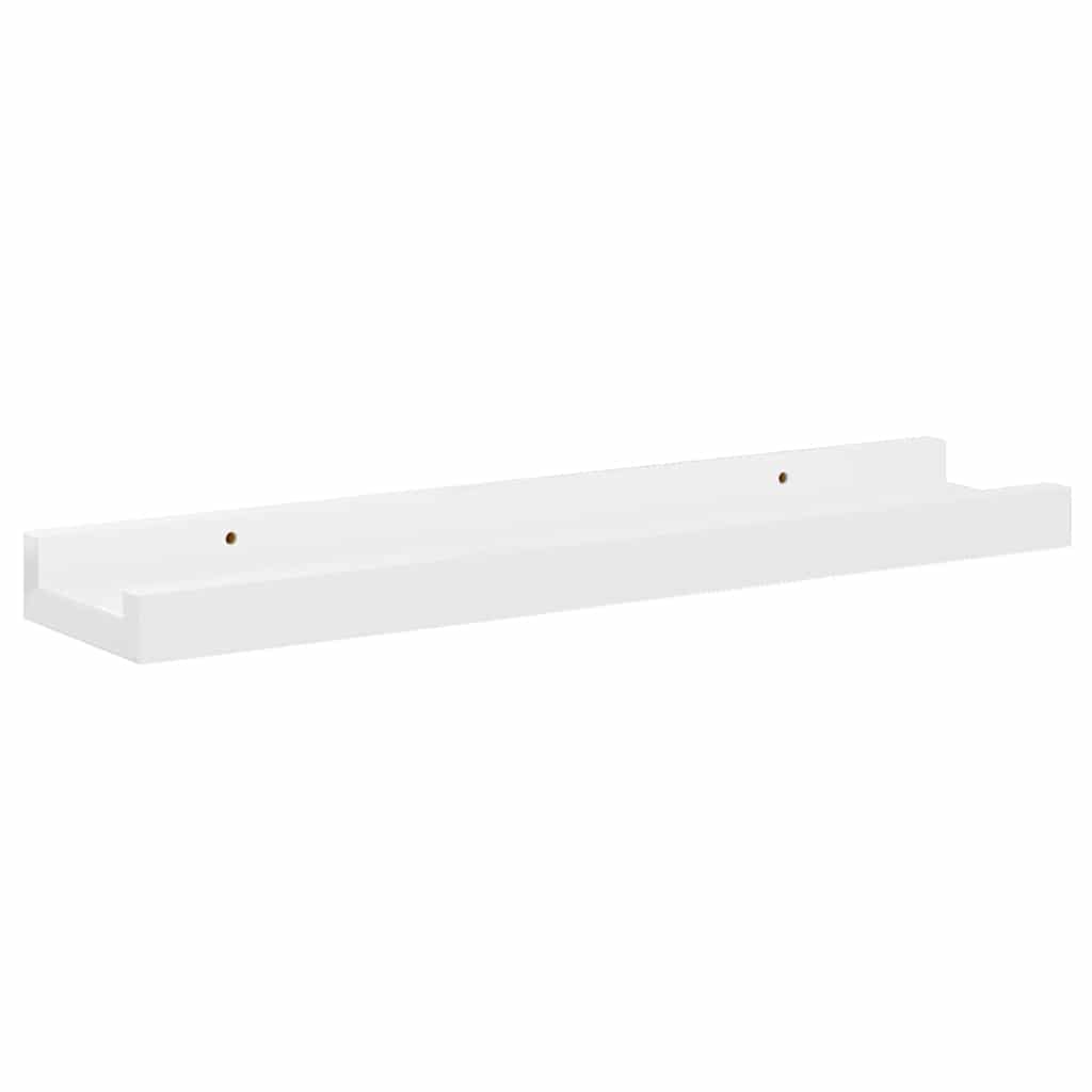 væghylder 4 stk. 40x9x3 cm hvid højglans