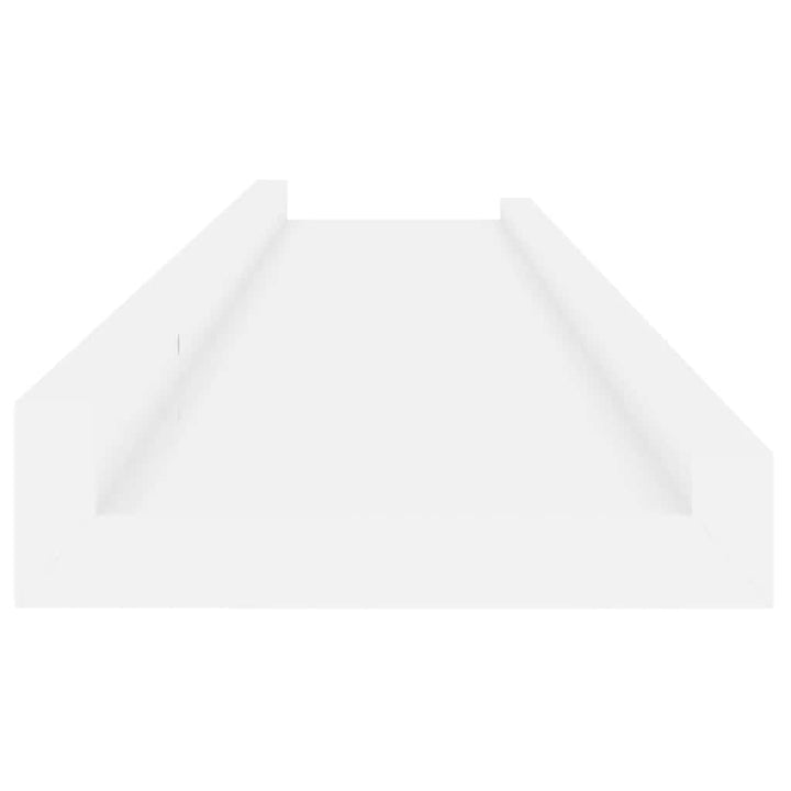 væghylder 4 stk. 80x9x3 cm hvid højglans