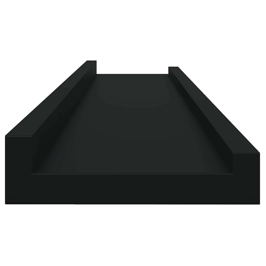 væghylder 4 stk. 80x9x3 cm sort