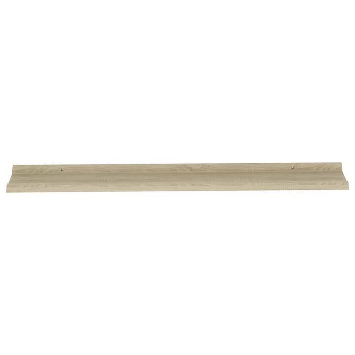 væghylder 2 stk. 115x9x3 cm sonoma-eg