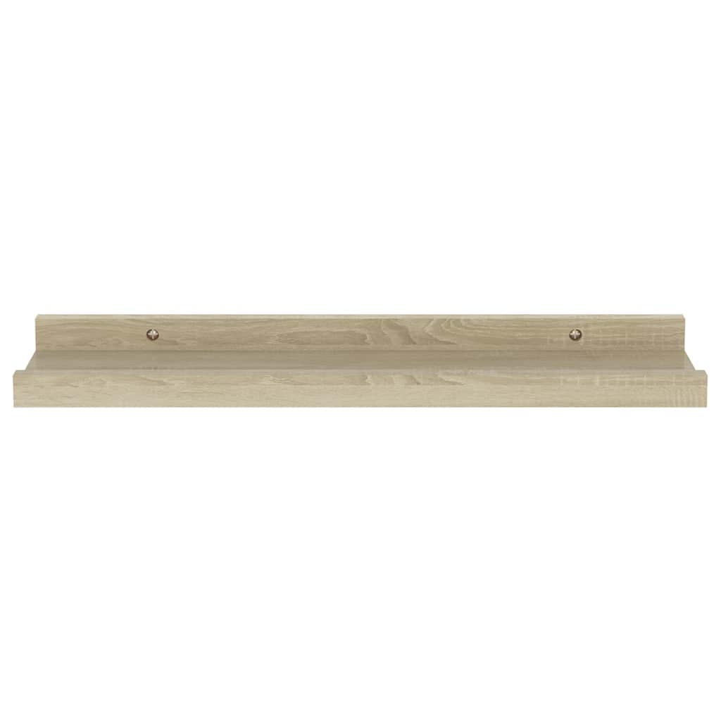 væghylder 4 stk. 40x9x3 cm sonoma-eg