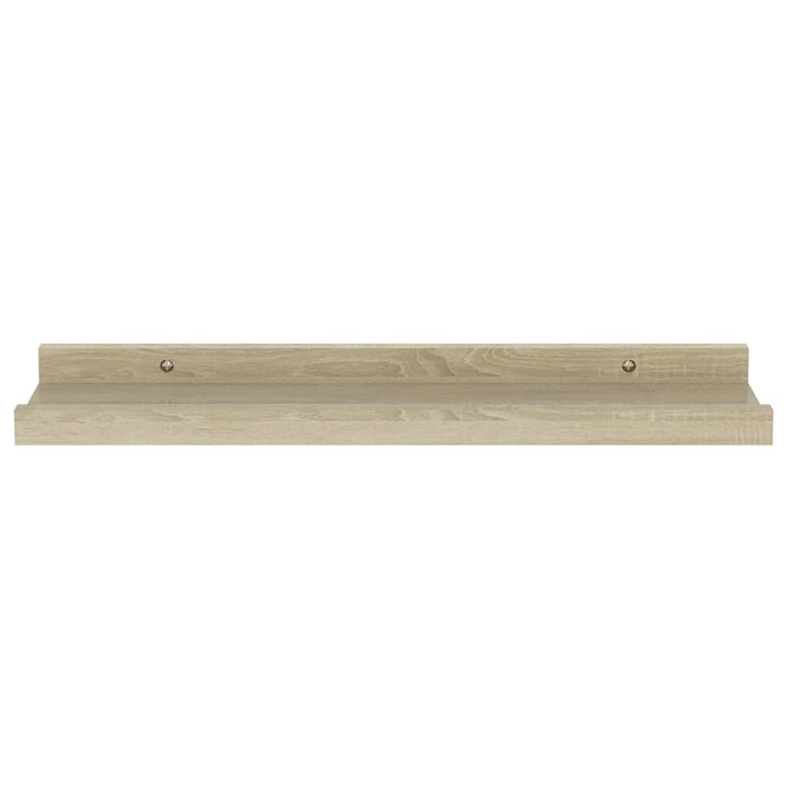 væghylder 4 stk. 40x9x3 cm sonoma-eg