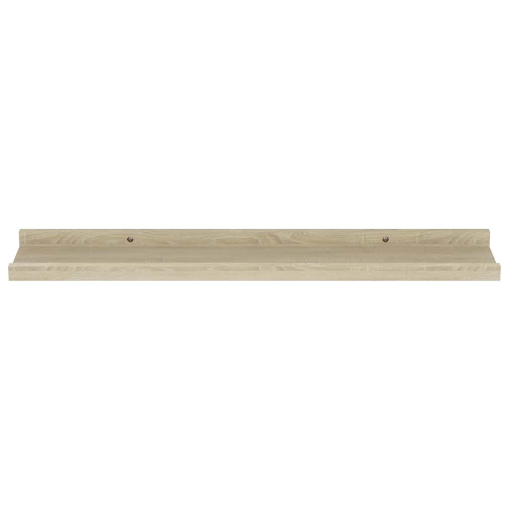 væghylder 4 stk. 60x9x3 cm sonoma-eg