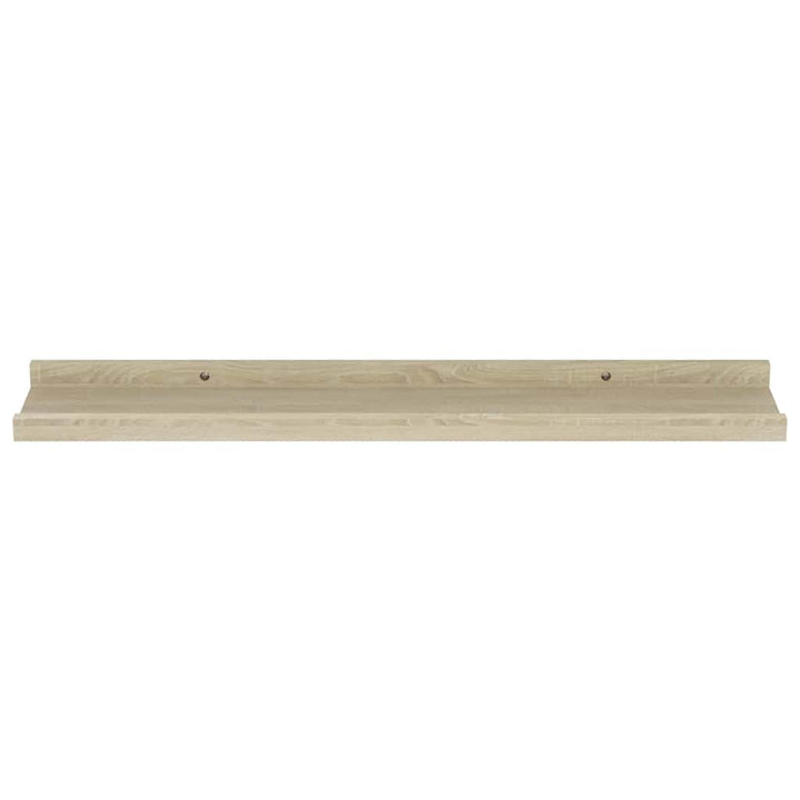 væghylder 4 stk. 60x9x3 cm sonoma-eg