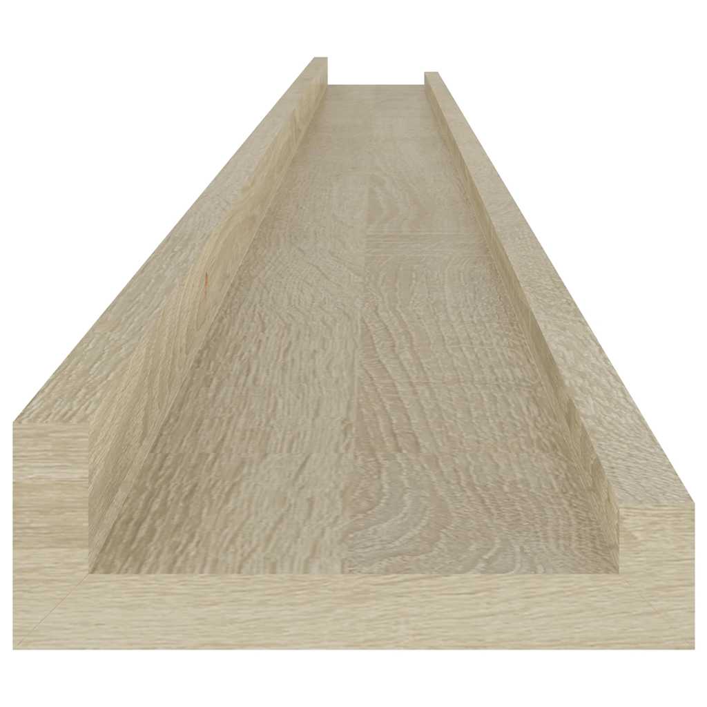 væghylder 4 stk. 115x9x3 cm sonoma-eg