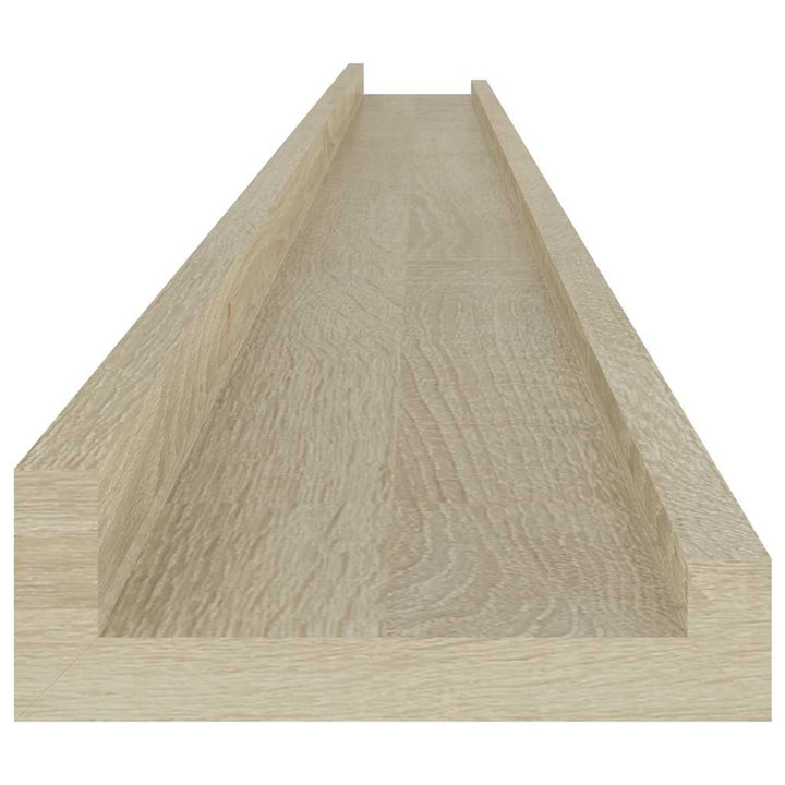 væghylder 4 stk. 115x9x3 cm sonoma-eg