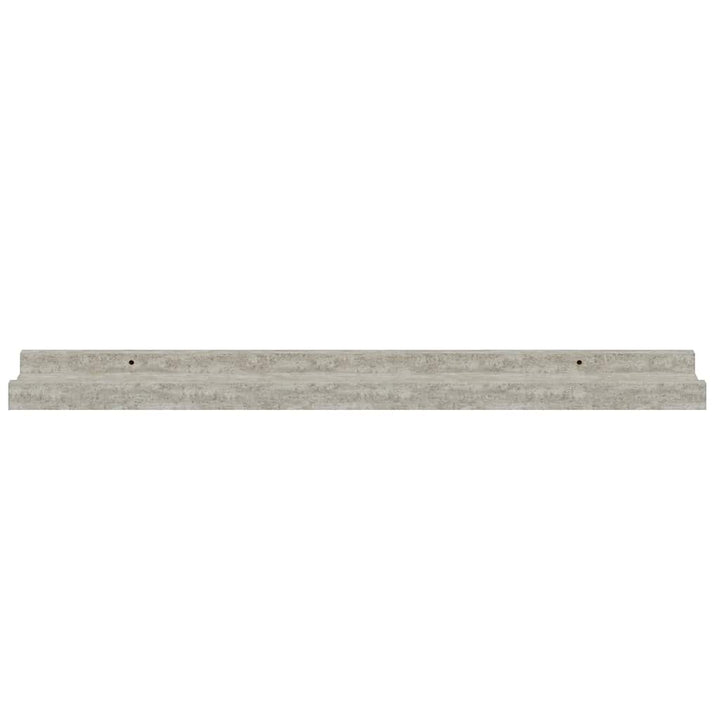 væghylder 2 stk. 60x9x3 cm betongrå