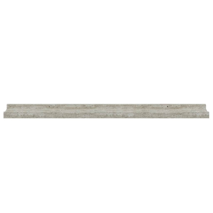 væghylder 2 stk. 80x9x3 cm betongrå