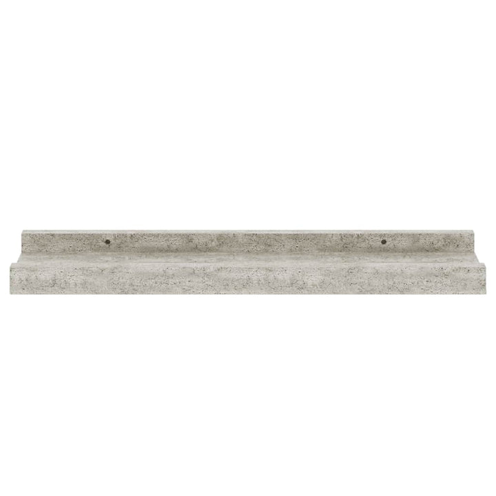 væghylder 4 stk. 40x9x3 cm betongrå