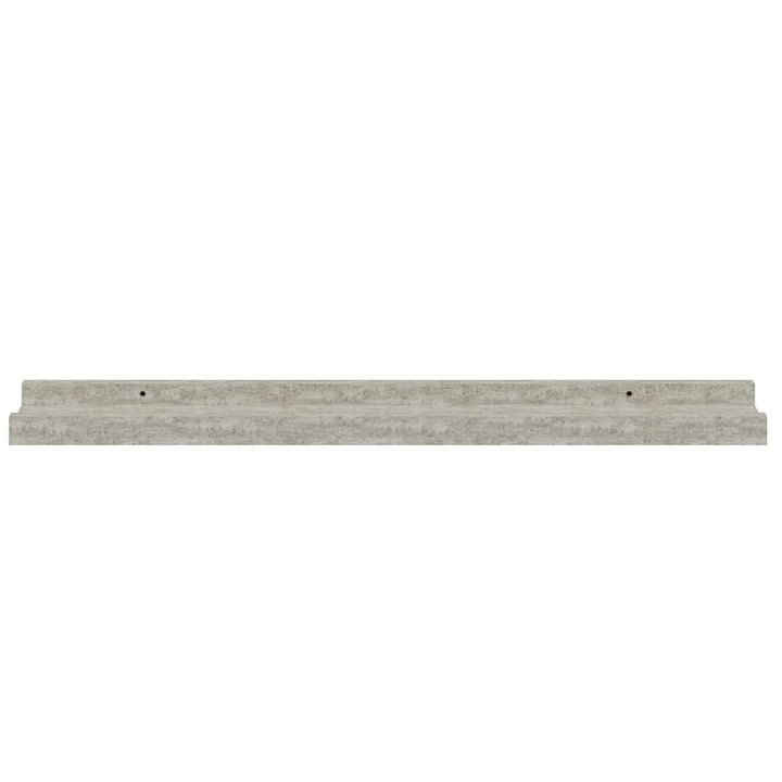 væghylder 4 stk. 60x9x3 cm betongrå