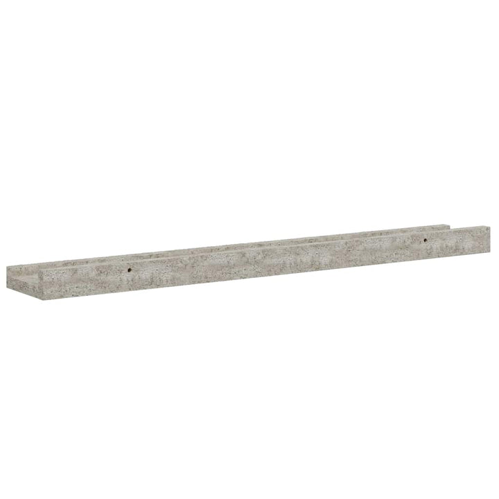 væghylder 4 stk. 60x9x3 cm betongrå