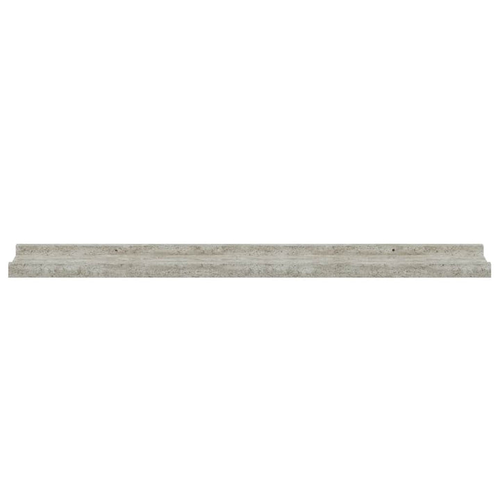 væghylder 4 stk. 80x9x3 cm betongrå