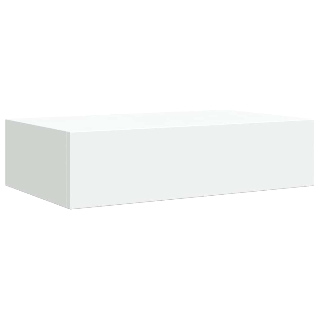 væghylde med skuffe 40x23,5x10 cm MDF hvid