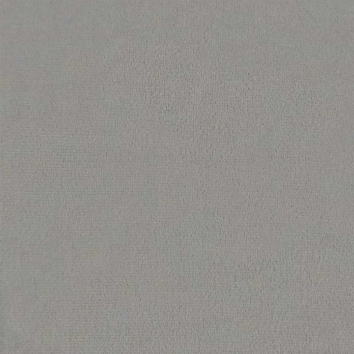 lænestol med fodskammel fløjl lysegrå